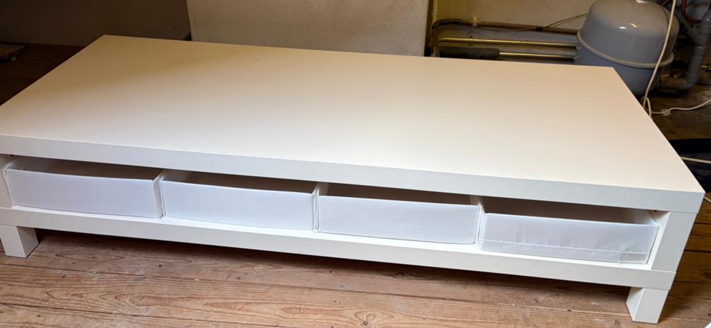 Witte tv meubel, Ophalen, Zo goed als nieuw, 25 tot 50 cm, Minder dan 100 cm
