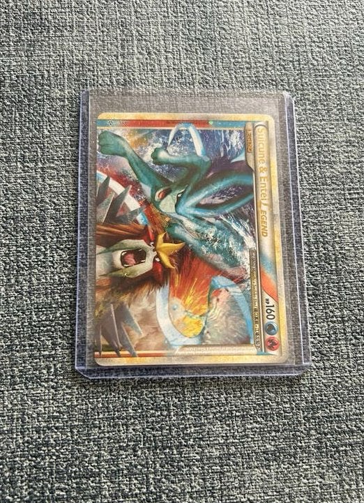 Pokémon kaart - Suicune & Entei LEGEND #94/95, Ophalen of Verzenden, Zo goed als nieuw, Losse kaart
