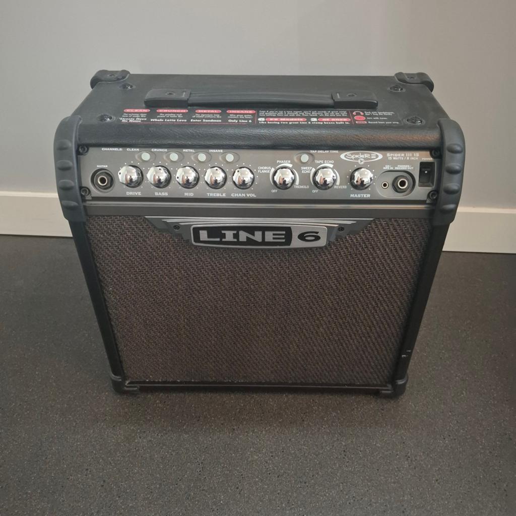 Line 6 Spider III 15 Watt Gitaarversterker, Ophalen, Gebruikt, Minder dan 50 watt