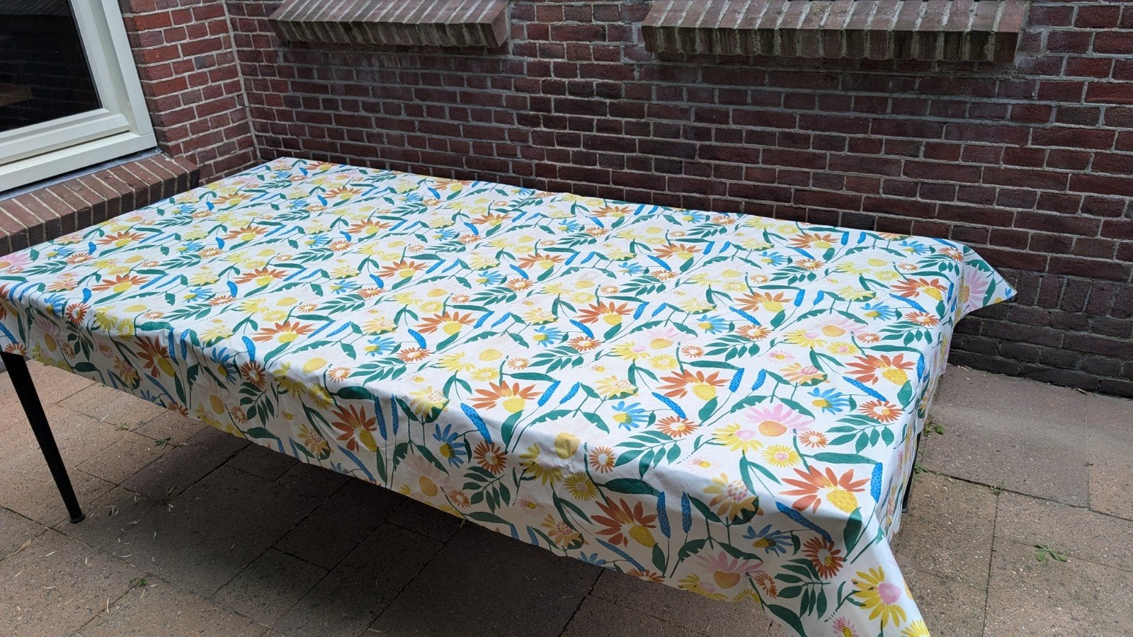 Ruime Tuintafel 200 x100 Trespa Kunststof Berken Motief, Ophalen of Verzenden