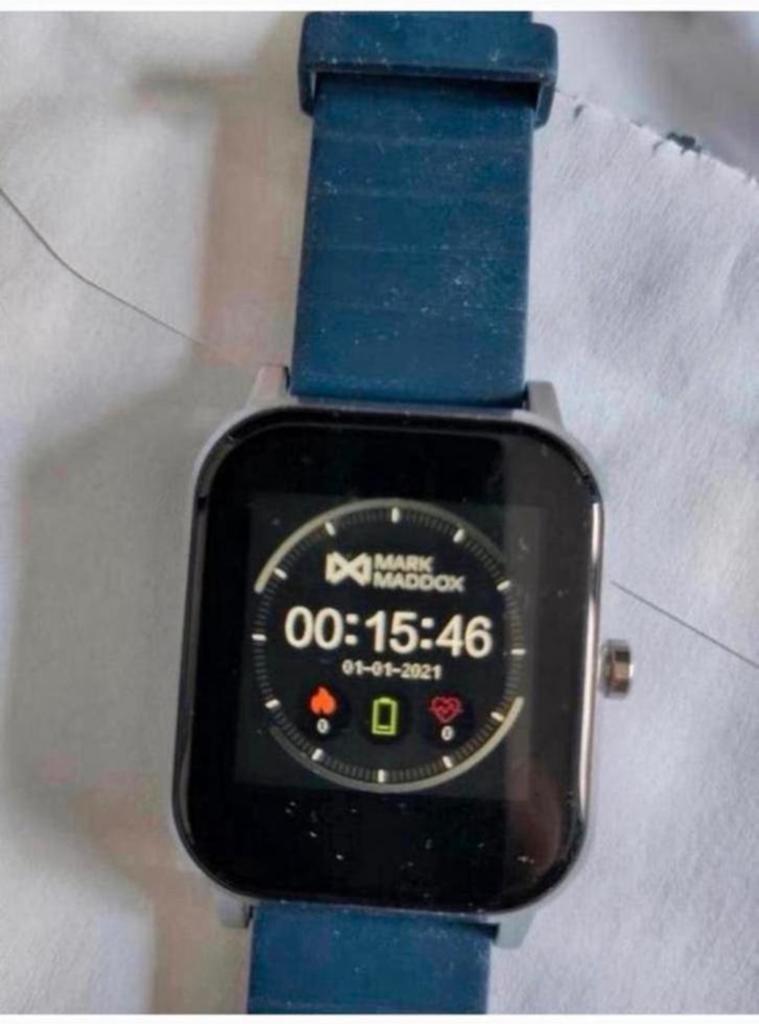 Mark Maddox ‘Smart Now’ sport/smartwatch, Ophalen of Verzenden, Gebruikt, Zwart