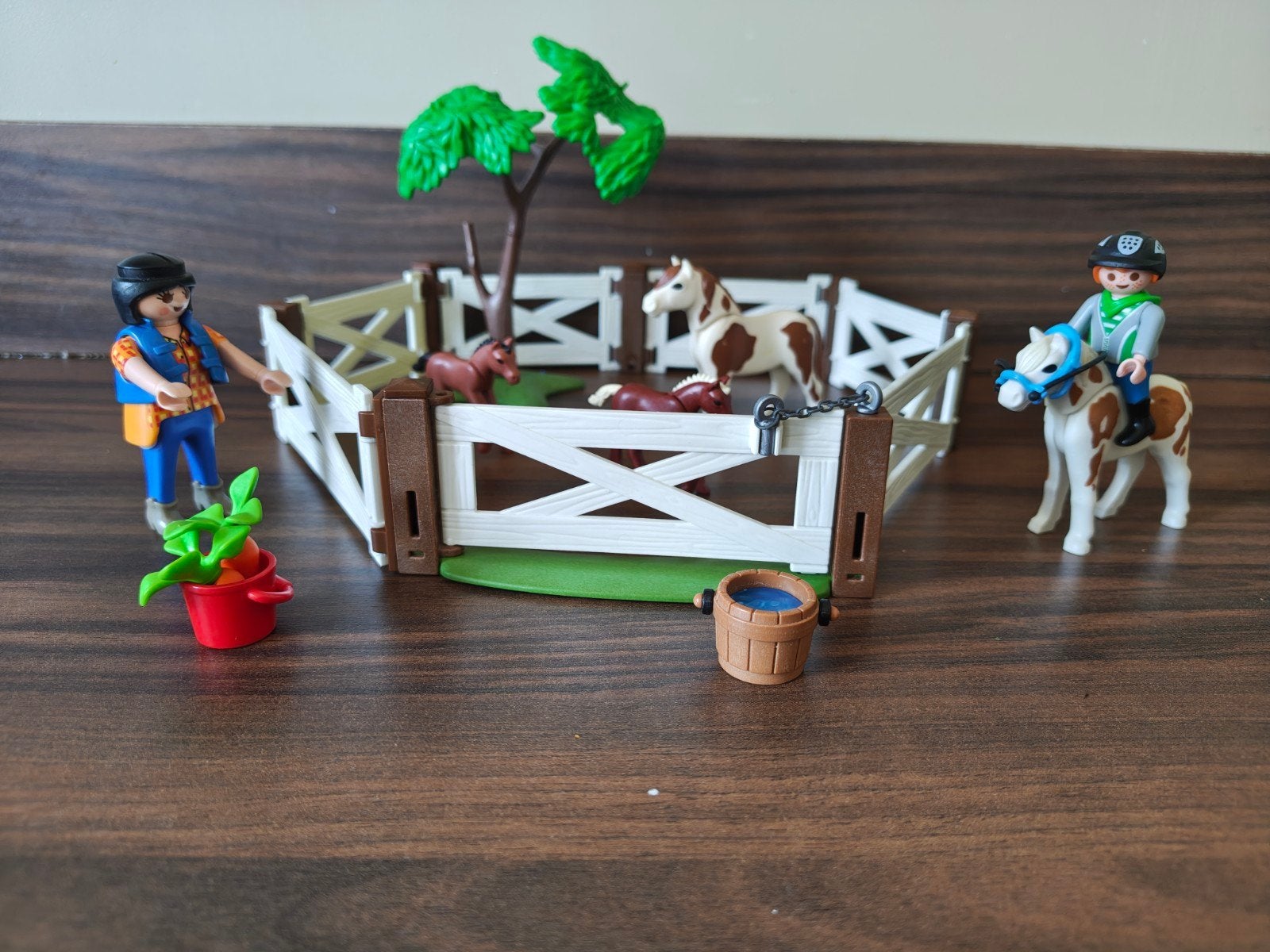 Playmobil Ponyweide met figuren en accessoires, Complete set, Overige typen, Ophalen of Verzenden, Zo goed als nieuw
