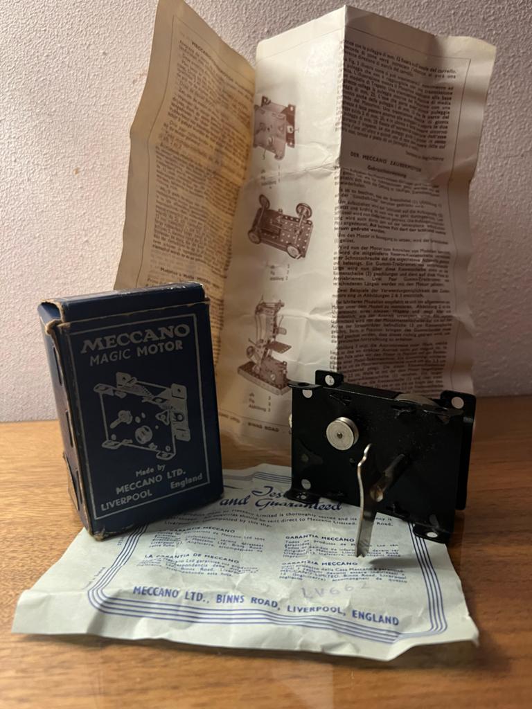 Meccano Magic Motor met originele doos en handleiding, Ophalen of Verzenden, Gebruikt, Overige merken
