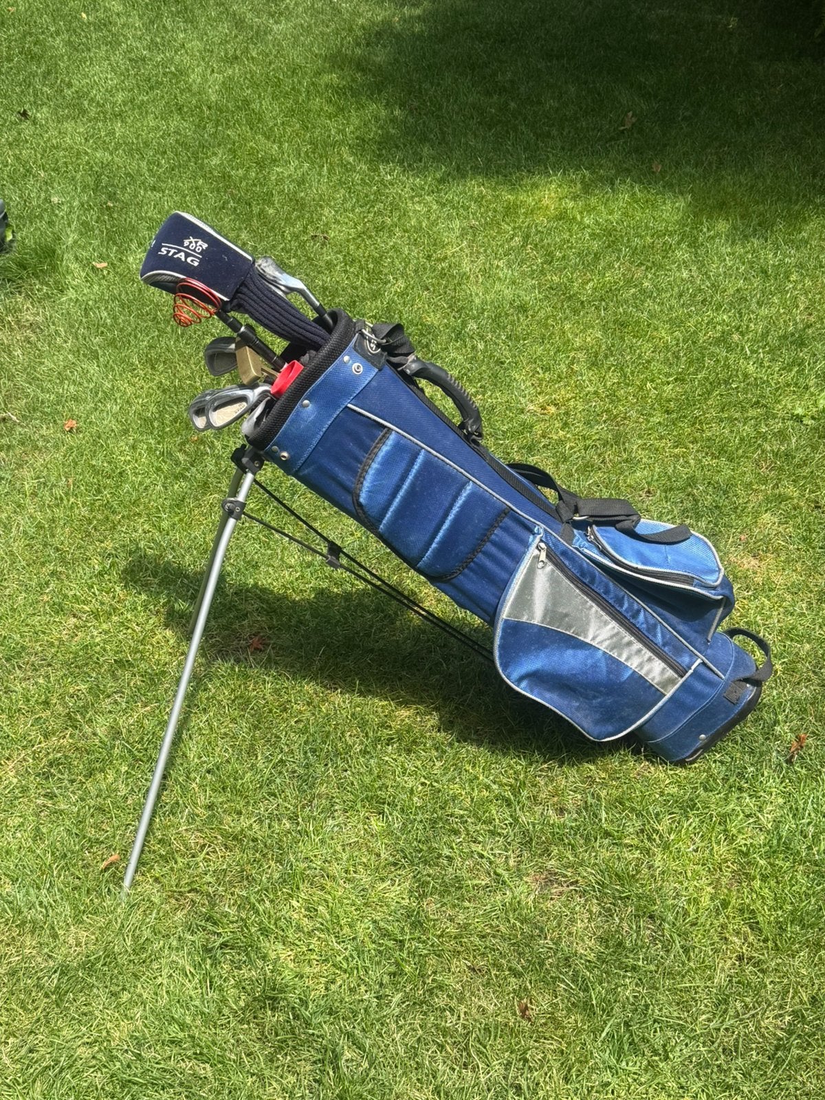 Complete golf startersset inclusief Longridge golfkarretje, Sport en Fitness, Golf, Ophalen, Zo goed als nieuw, Tas