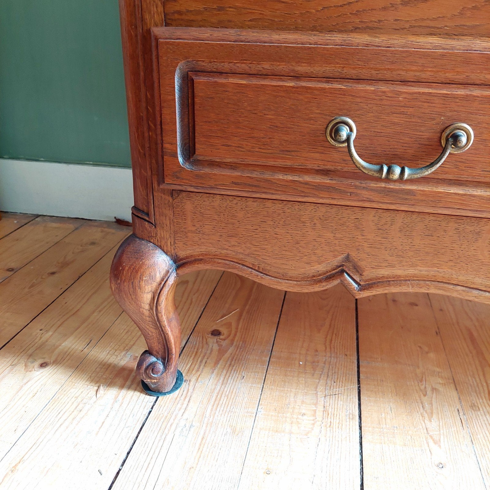 Lucky Vintage MCM Franse ladekast model XL met sleutels, Queen Anne, 100 tot 150 cm, ., Eikenhout