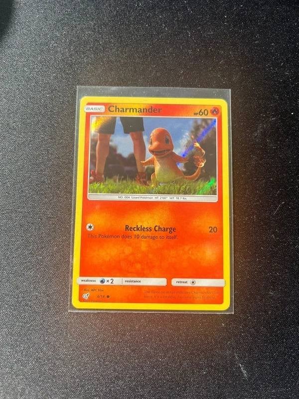 Charmander (DET 4) - Pokemon Detective Pikachu, Verzenden, Zo goed als nieuw, Losse kaart, Foil