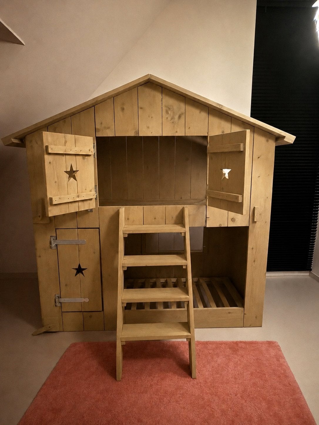 Bedhut 90x200 te gebruiken als stapelbed, Ophalen, Zo goed als nieuw, Overige typen