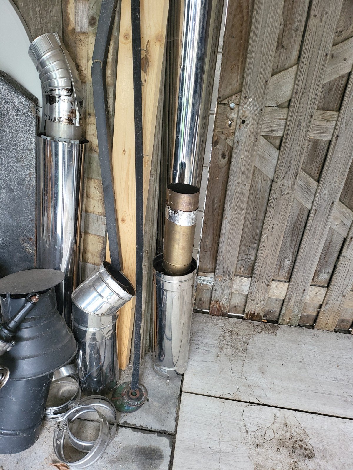 Diverse RVS rookkanalen en ventilatieonderdelen, Ophalen, Gebruikt, Ventilator en Afzuiger