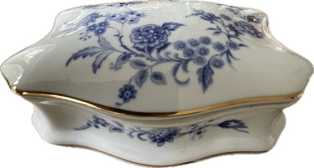 Vintage bakje / schaaltje met deksel. Delfts blauw Portugal., Antiek en Kunst, Ophalen