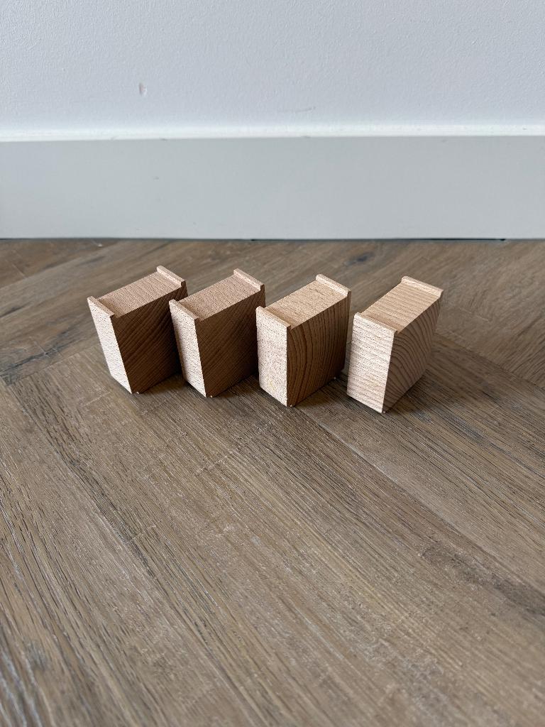 Heel goed Brio 4 houten trein beige hout pilaar support blok, Ophalen of Verzenden, Zo goed als nieuw