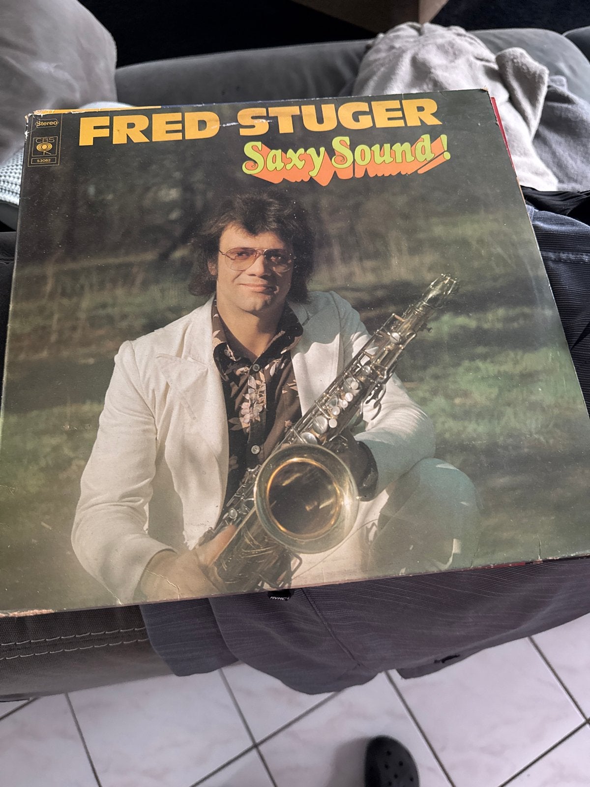 Fred Stuger - Saxy Sound! LP (CBS 53082), LP, Gebruikt, Overige genres, Ophalen of Verzenden
