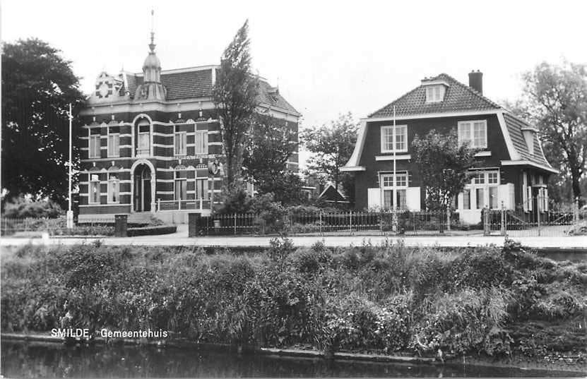 300-314-007 Smilde Gemeentehuis, Verzenden, Voor 1920, Drenthe