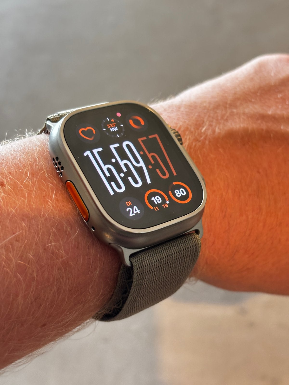 Apple Watch Ultra - Zo goed als nieuw, Stappen, IOS, Ophalen of Verzenden, Zo goed als nieuw