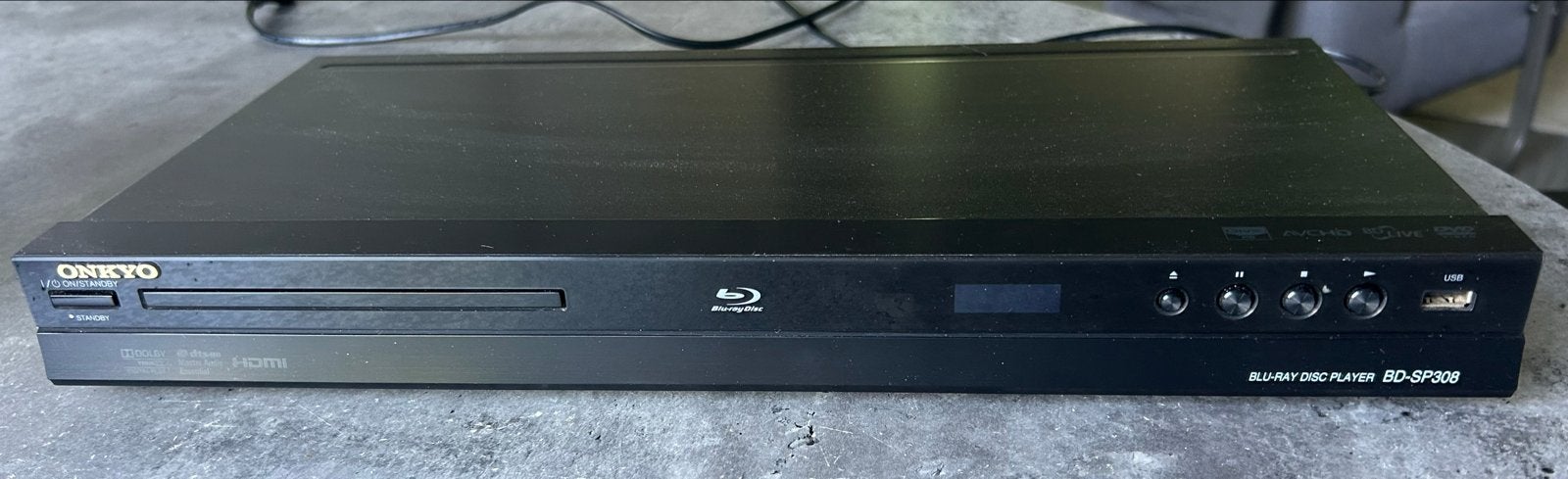 Onkyo BD-SP308 Blu-ray Disc Speler met afstandsbediening, Ophalen of Verzenden, Gebruikt, Overige merken