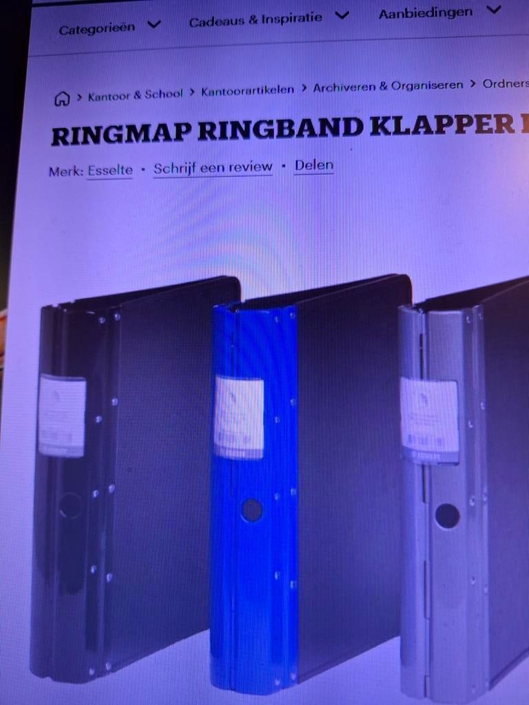 Te koop showmap verzamelmap ringband klapper, Ophalen, Gebruikt
