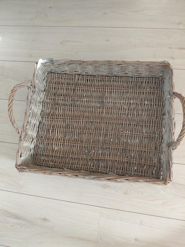 Groot dienblad, riet,55 cm, Ophalen of Verzenden