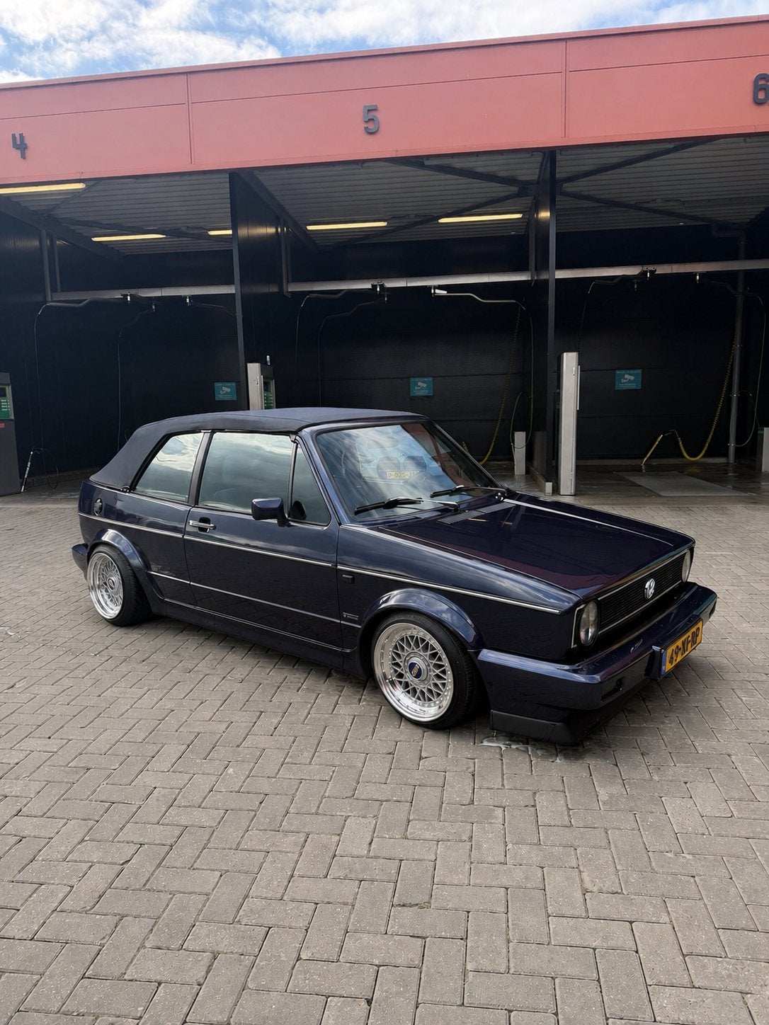 Volkswagen Golf 1.8 Cabriolet 1992 Blauw, BBS, schroefset,, Voorwielaandrijving, 40 €/maand, 4 cilinders, Cabriolet