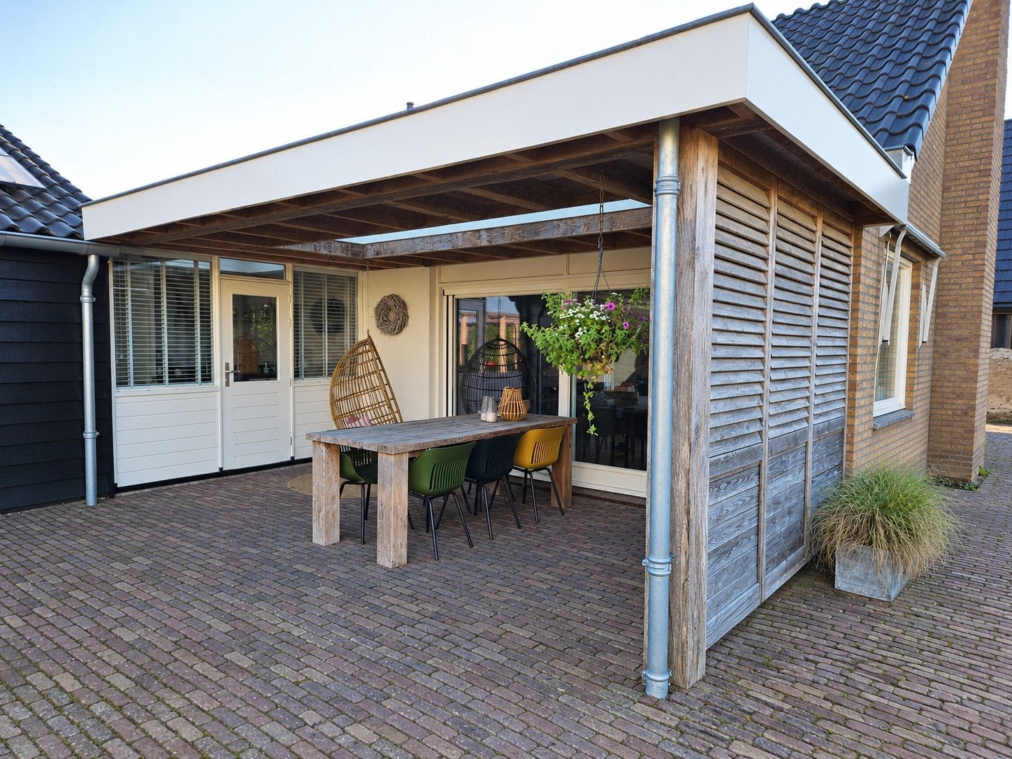 Gebruikte veranda met glazen daglicht (7 jaar oud), Ophalen