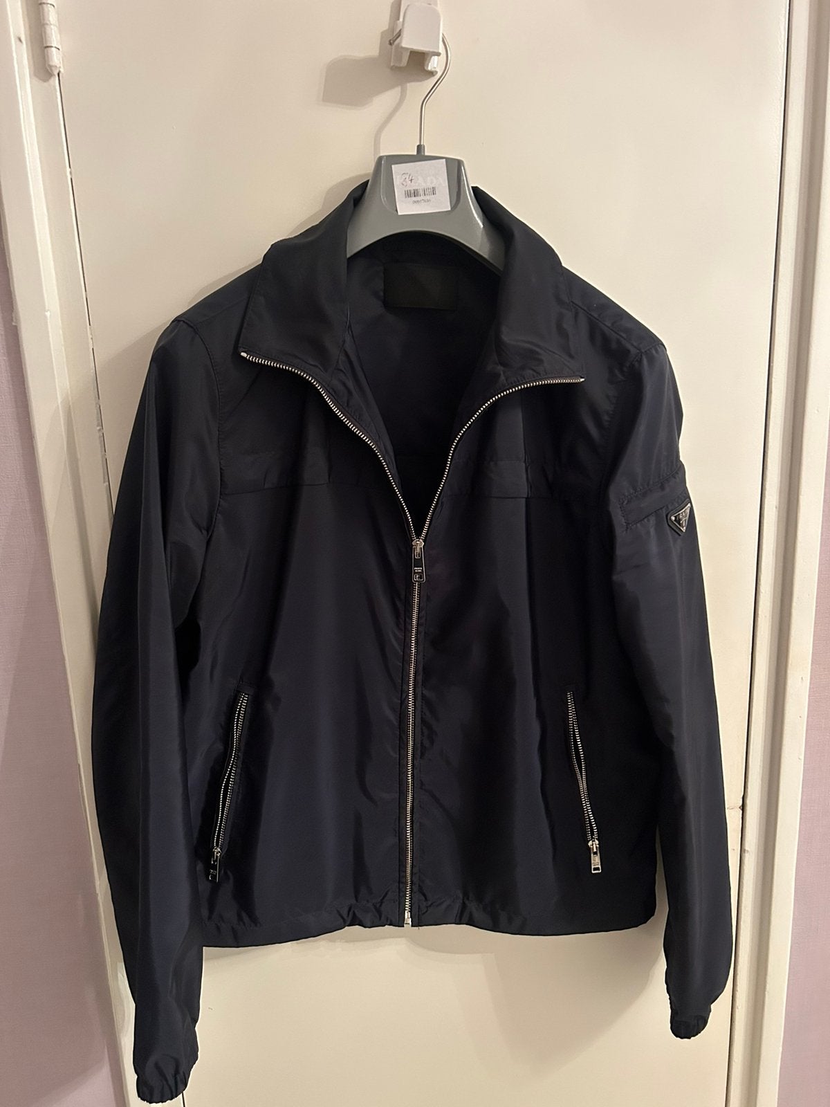 Prada jas maat M, Ophalen of Verzenden, Zo goed als nieuw, Maat 48/50 (M), Blauw