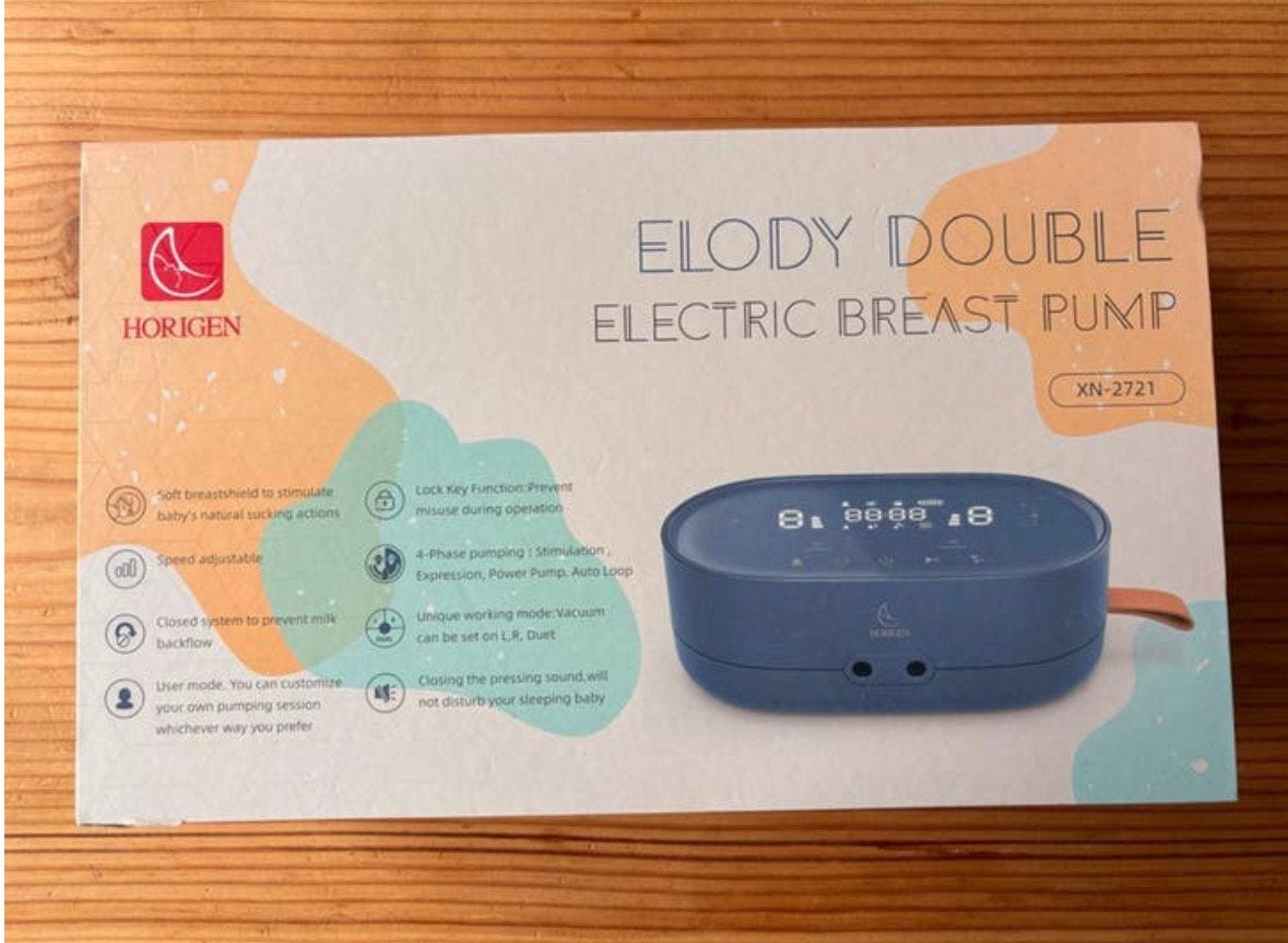 Horigen Elody dubbele elektrische borstkolf, model XN-2721, Ophalen of Verzenden, Zo goed als nieuw, Borstkolf