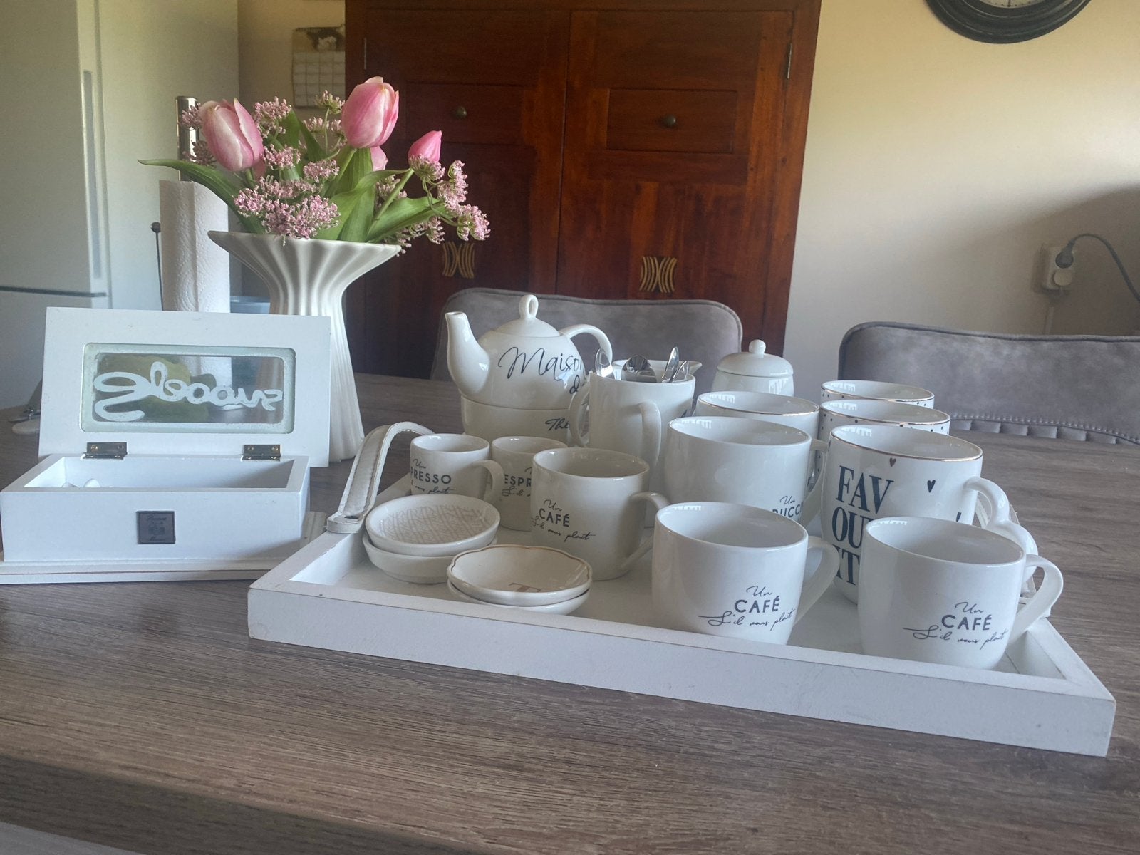 Riviera Maison Servies Set - Koffie, Thee & Espresso, Ophalen, Overige merken, Keramiek, Landelijk/Boerenbont