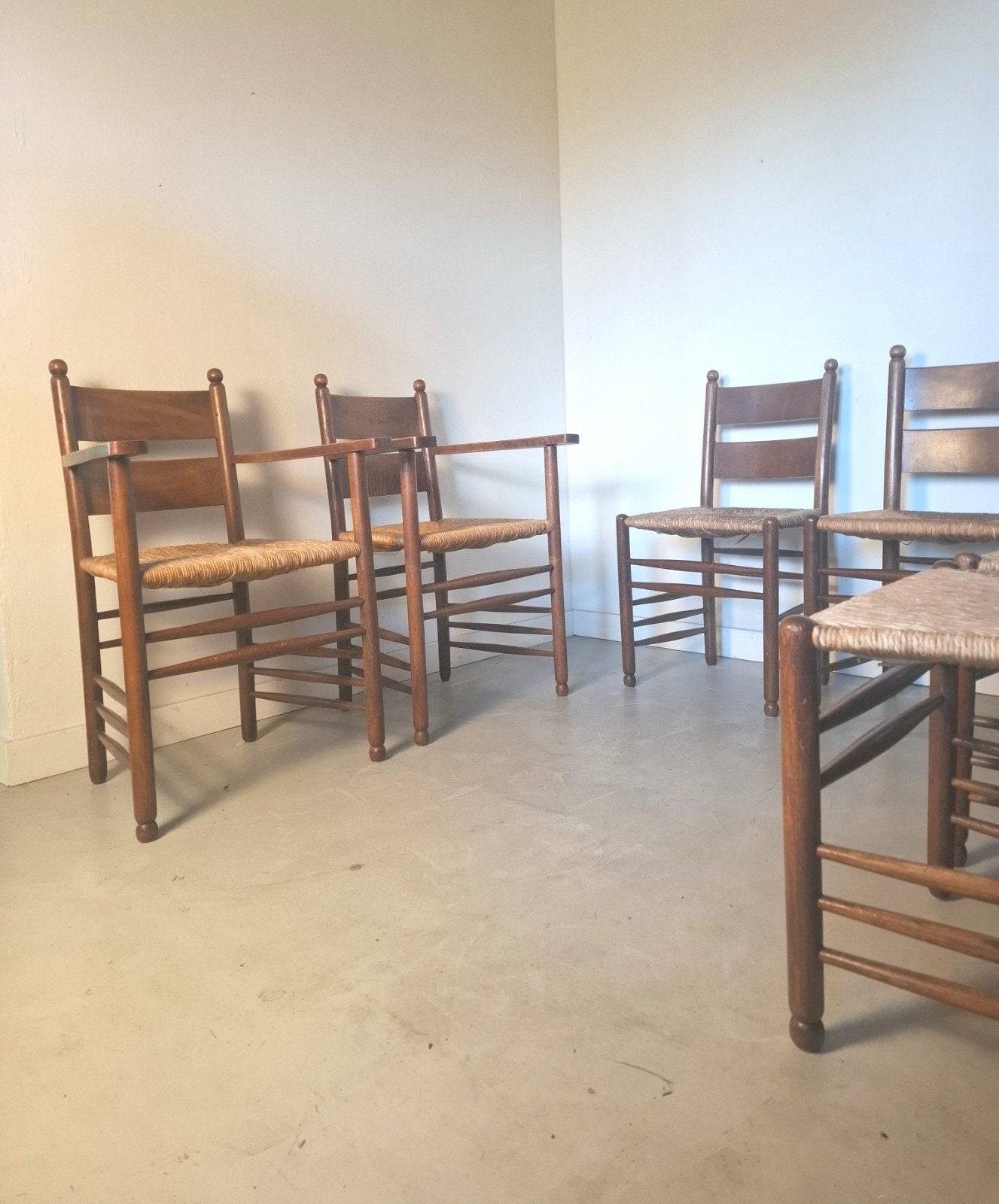 Set van 6 art deco stoelen Willem Penaat stijl Arts & Crafts, Antiek en Kunst, Ophalen of Verzenden