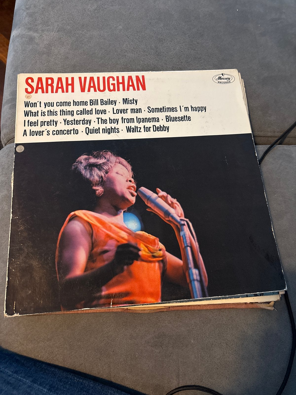 Sarah Vaughan - Jazz LP (Mercury Records), LP, Gebruikt, Ophalen of Verzenden, 12 inch