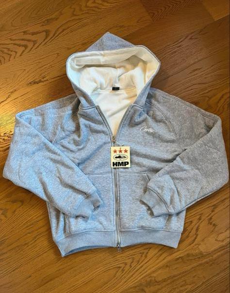 Corteiz HMP Zip Hoodie - Grijs, Ophalen of Verzenden, Nieuw, Overige maten, Grijs