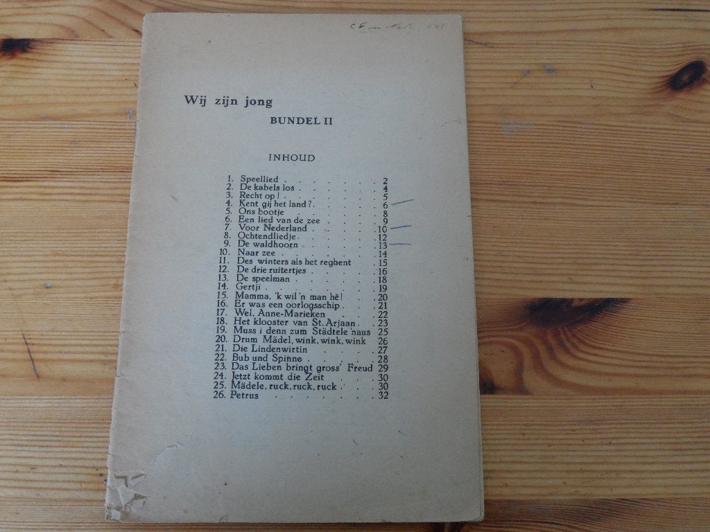 Wij zijn jong - bundel 2, Gitaar, Gebruikt, Ophalen of Verzenden, Artiest of Componist