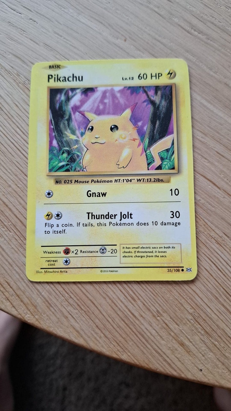 Pokemon kaart Pikachu, Ophalen of Verzenden, Gebruikt