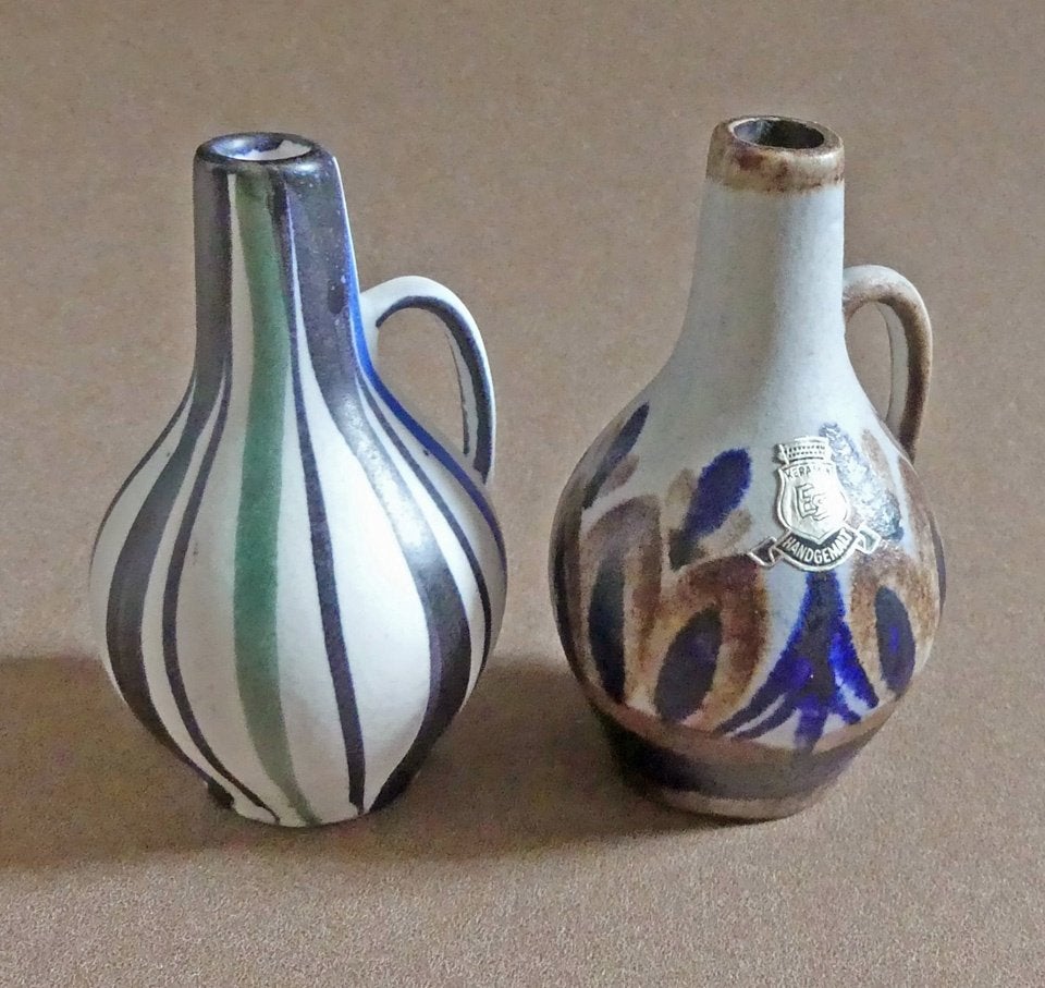 ES Keramik vintage vaasjes 872/10 Amora West-Germany, Huis en Inrichting, Ophalen of Verzenden, Gebruikt, Overige kleuren