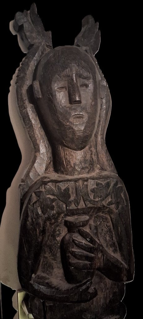 Tribale trap Timor 180cm gn asmat batak dayak leti nias kris, Bruin, Ophalen of Verzenden, 180 cm, Indonesië