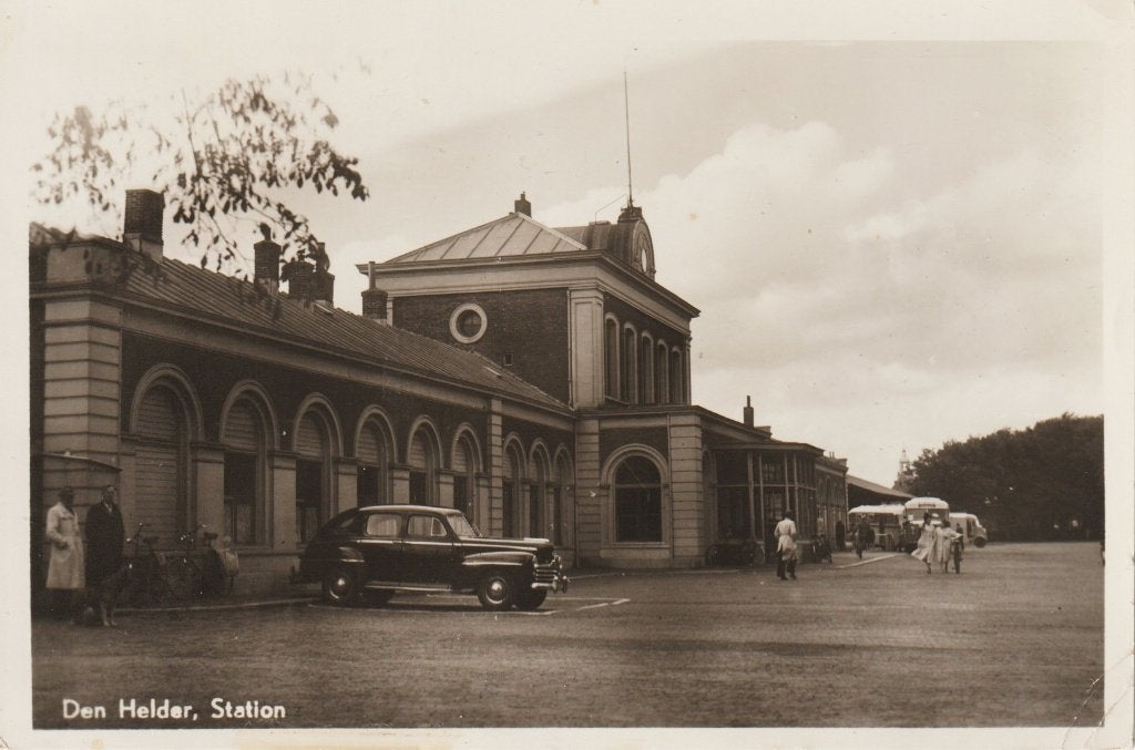 Den Helder - Station, Ophalen of Verzenden, 1940 tot 1960, Gelopen, Noord-Holland
