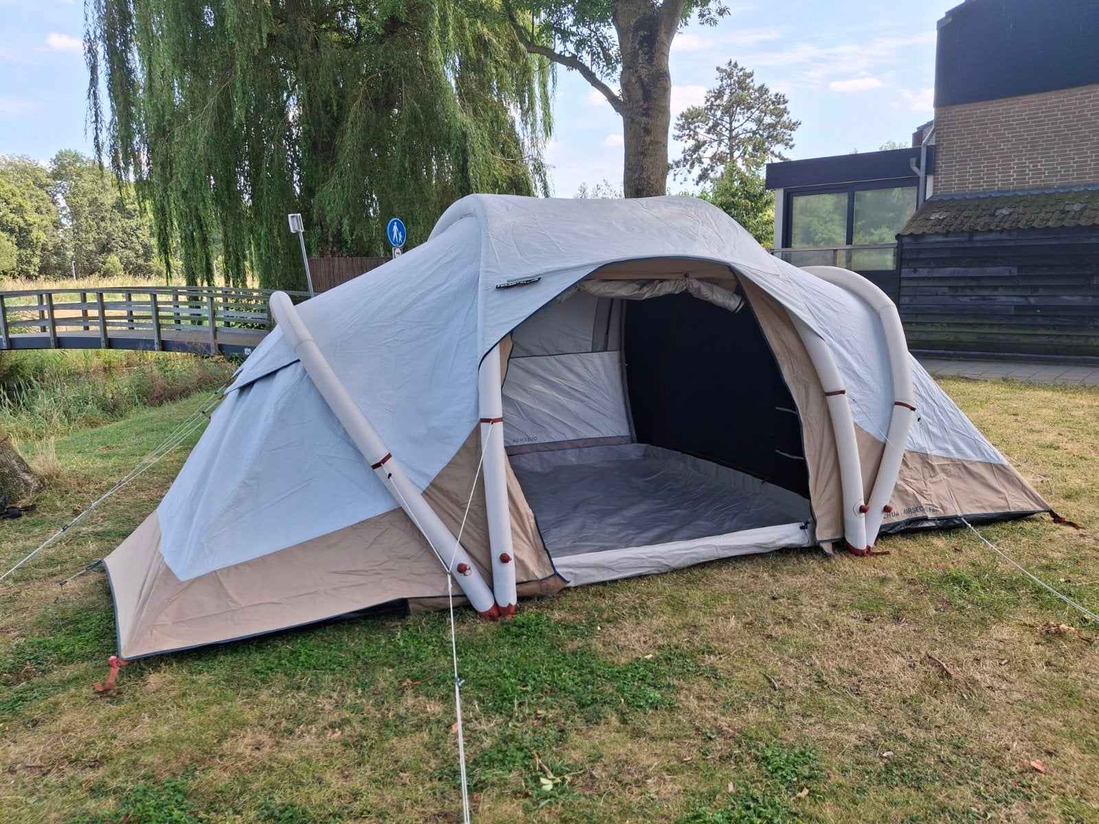 Opblaasbare tent Quechua Air Seconds 4.2 F&B, Ophalen, Zo goed als nieuw, Tot en met 4