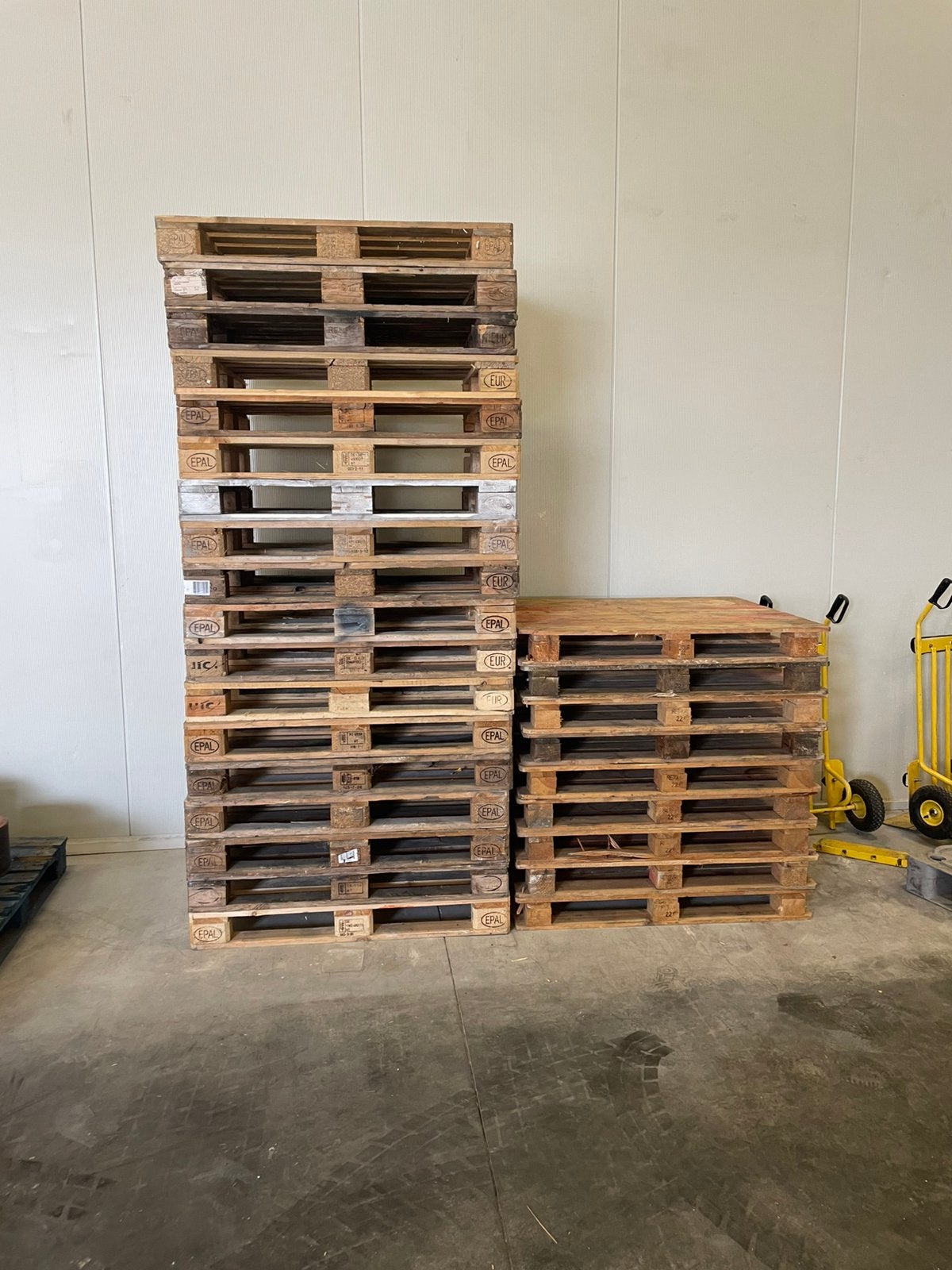 Partij pallets, Ophalen, 50 mm of meer, Pallet, Minder dan 200 cm