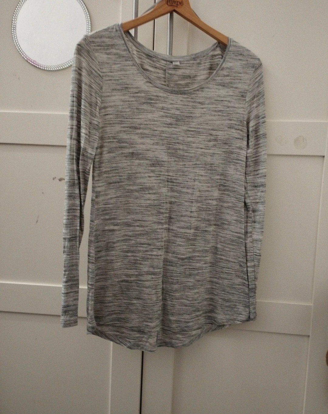 C&A The Basics Lange Mouw Shirt - Grijs/Wit Melange, Ophalen of Verzenden, Lange mouw, Maat 34 (XS) of kleiner, Grijs