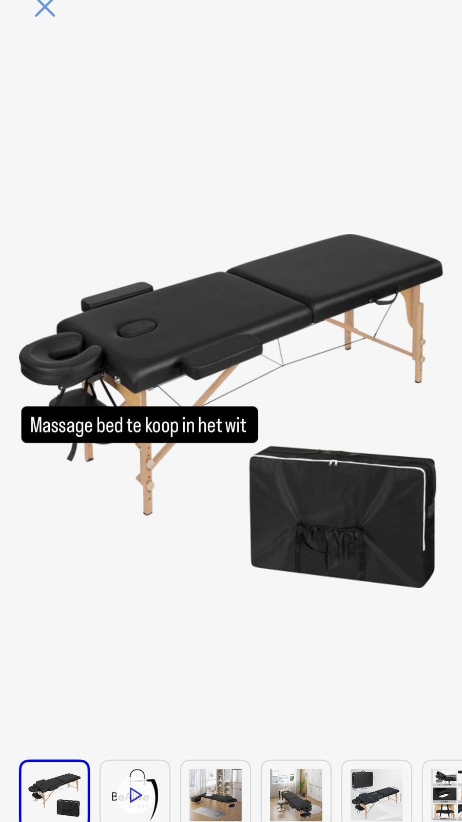 Massage bed, Ophalen of Verzenden, Zo goed als nieuw, Massagetafel