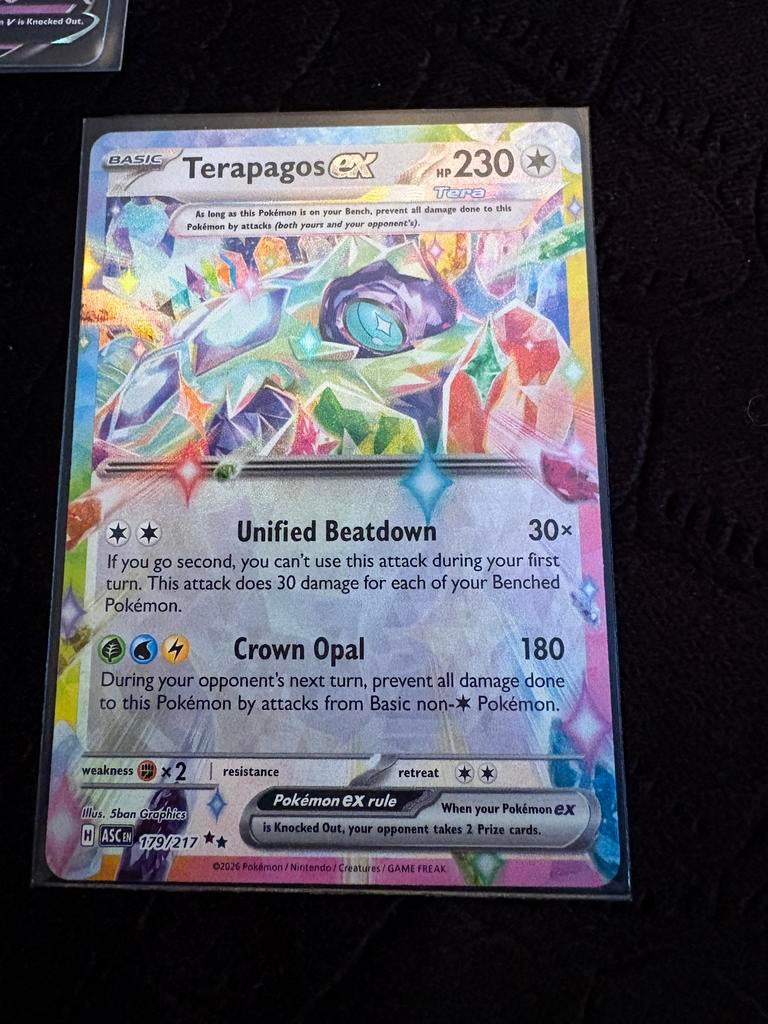 Terapagos ex 179/217 Pokémon kaart, Ophalen, Zo goed als nieuw