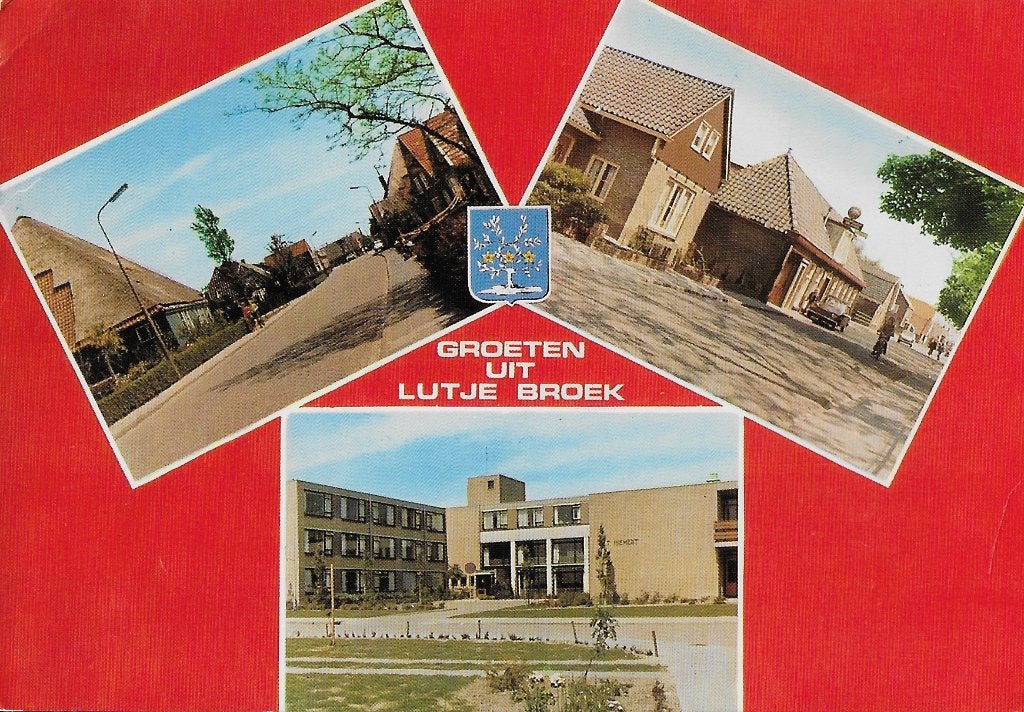 Lutjebroek gelopen ansichtkaart ( 1392 ), Verzamelen, Ophalen of Verzenden, 1980 tot heden, Gelopen