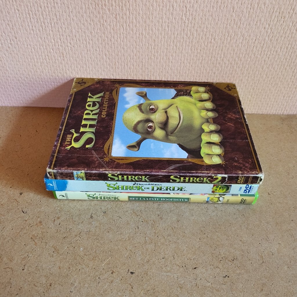 Dvd's: Shrek 1-4, Ophalen, Amerikaans, Nederlands, Vanaf 6 jaar