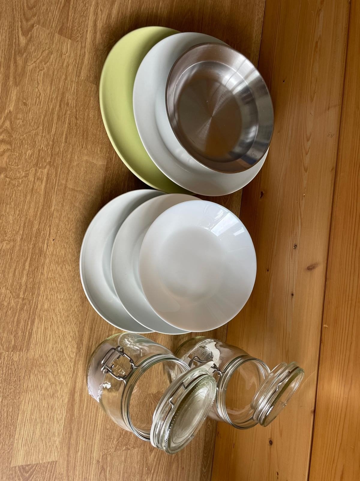 Diverse borden, kom en weckpotten (dishes, plates, etc), Ophalen, Gebruikt, Overige merken, Keramiek