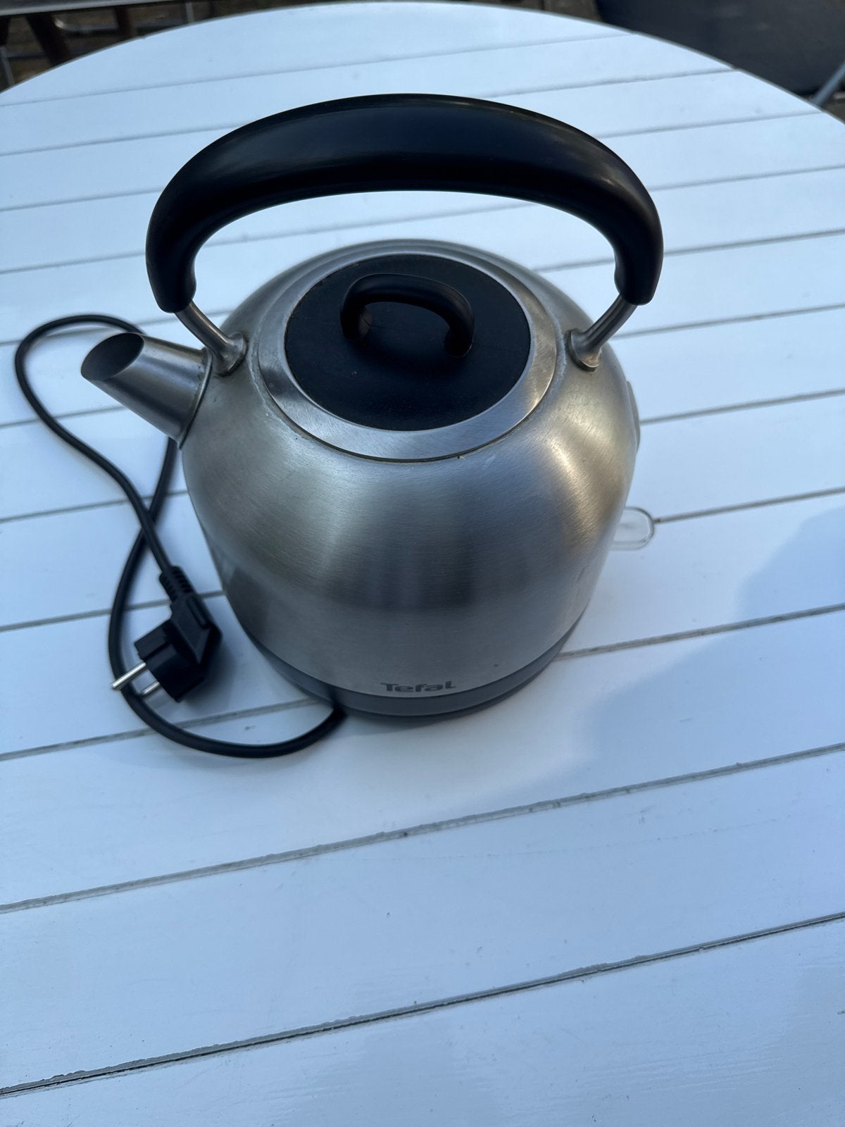 Tefal waterkoker RVS - Gebruikt, 1 tot 2 liter, Ophalen of Verzenden, Gebruikt, Rvs