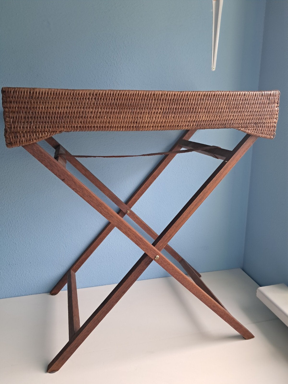 Birma riet butler tray., Ophalen of Verzenden, Zo goed als nieuw, Rechthoekig