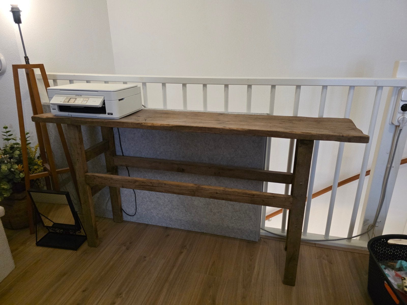 Robuuste houten sidetable van Huisjesfeer, Ophalen, Gebruikt, 150 tot 200 cm, Overige houtsoorten