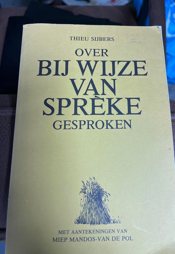Over Bij Wijze van Spreke Gesproken - Thieu Sijbers, Ophalen of Verzenden, Gelezen