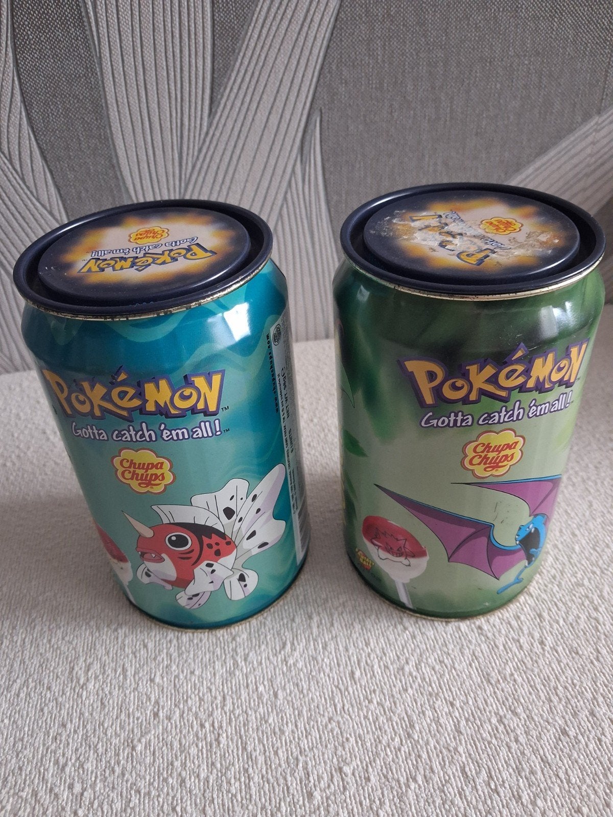2 pokemon chupa chups blikken, Ophalen of Verzenden, Gebruikt, Overige typen