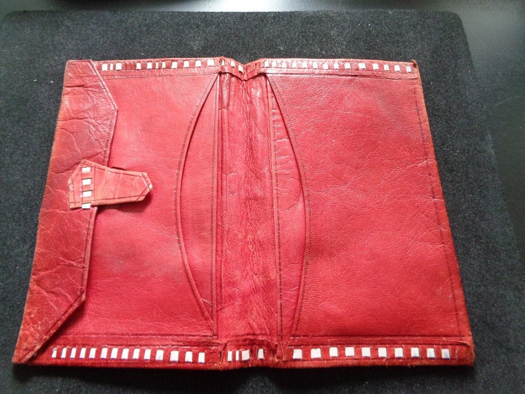 Leren Portefeuille, Ophalen of Verzenden, Gebruikt, Overige kleuren, Leer