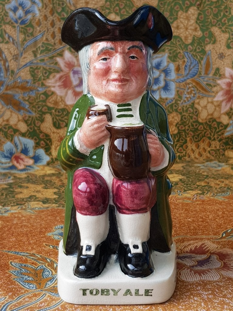 Mooie oude Lancaster Sandland Toby jug uit Engeland 17,8 cm., Antiek en Kunst, Ophalen of Verzenden