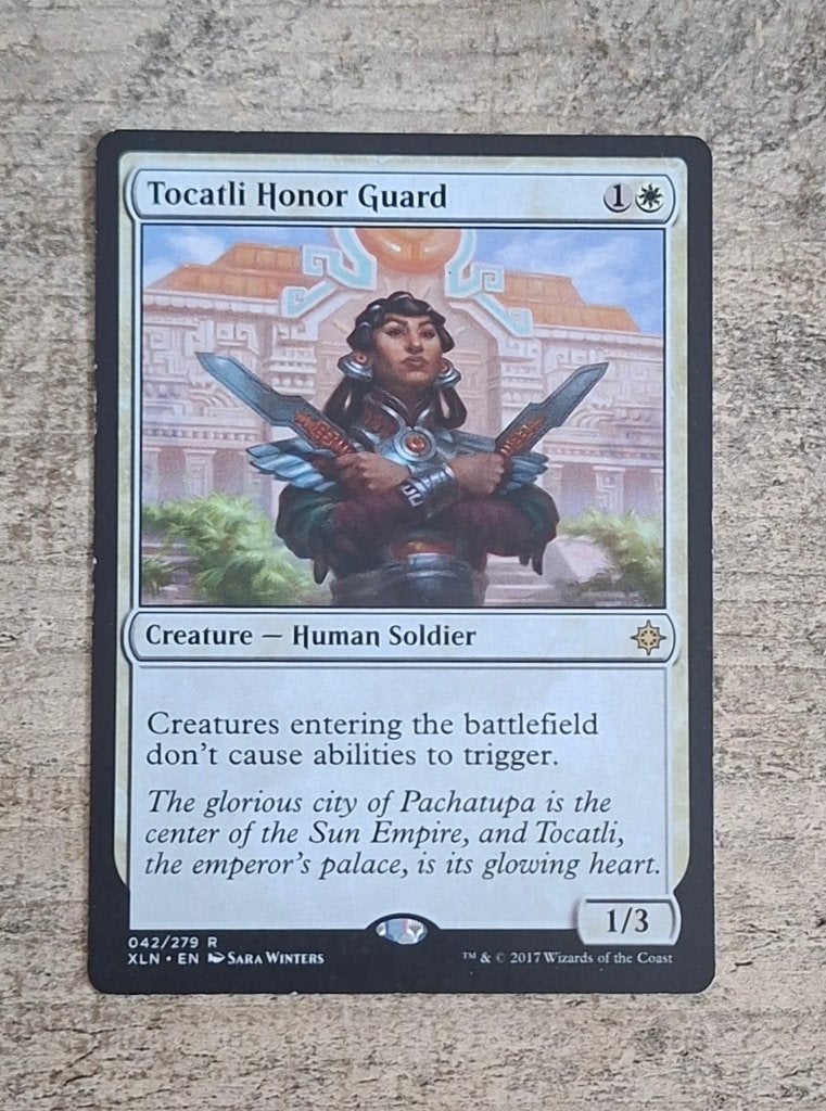 Tocatli Honor Gaurd - Magic the Gathering, Verzenden, Gebruikt, Losse kaart