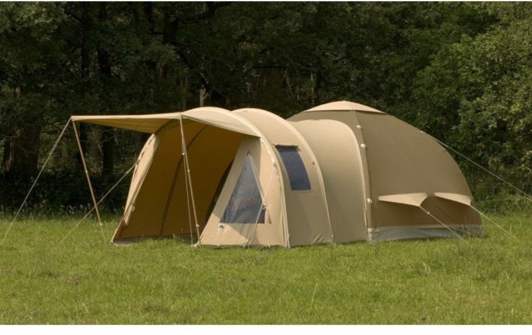 Karsten Tent Familie 350 x 350 compleet met uitbouw opties, Caravans en Kamperen, Tenten, Ophalen, Zo goed als nieuw
